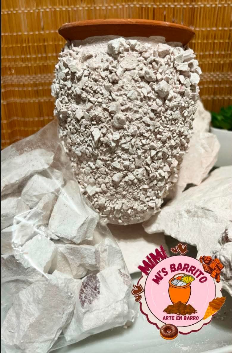 Cantarito cosido escarchado de coco